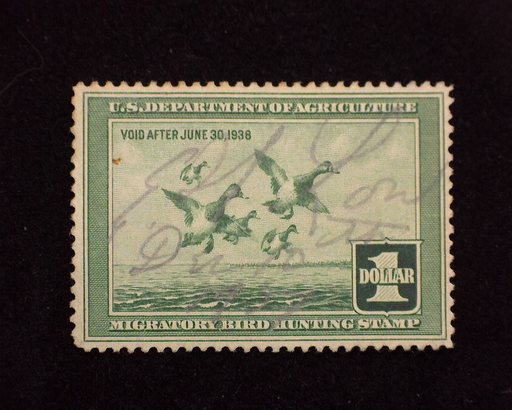 HS&C: US #RW4 Stamp Used Fresh used stamp. F/VF