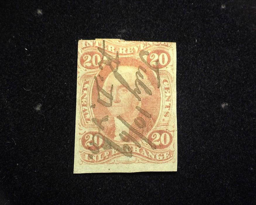 #R42a 20 cent Inland Exchange F Used US Stamp