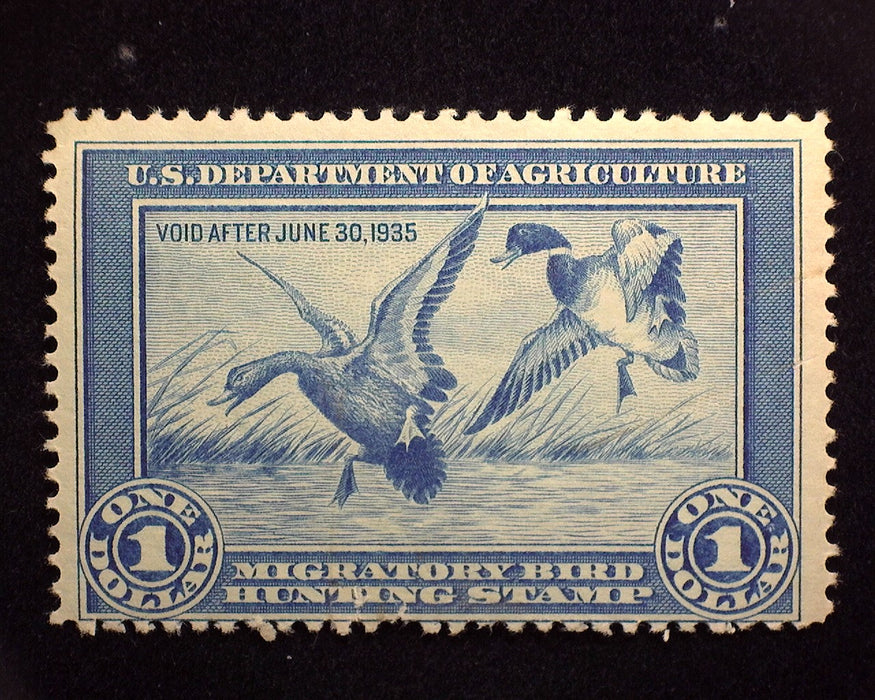 #RW1 1 Dollar Hunting Permit. Mint F LH US Stamp