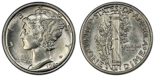 US Mercury Dime Coins — Huntington Stamp & Coin Shop