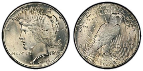 US Peace Dollar Coins — Huntington Stamp & Coin Shop