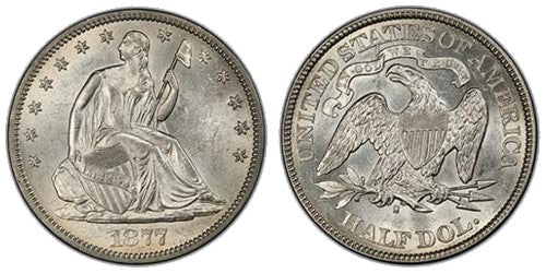 US Liberty Seated Half Dollar Coins