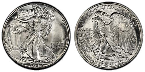 US Walking Liberty Half Dollar Coins