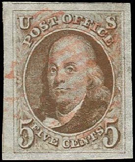 US Scott #1-9 Stamps