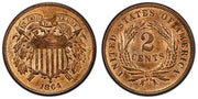 US Two Cent Coins
