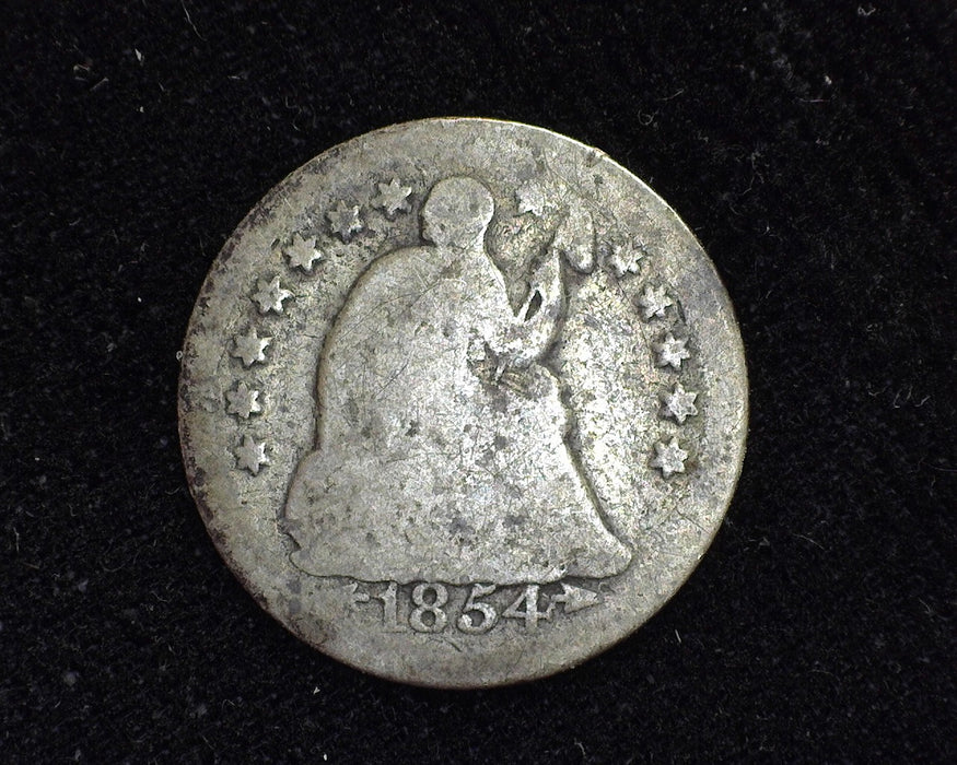 1854 O Arrows Liberty Seated Half Dime AG - US Coin