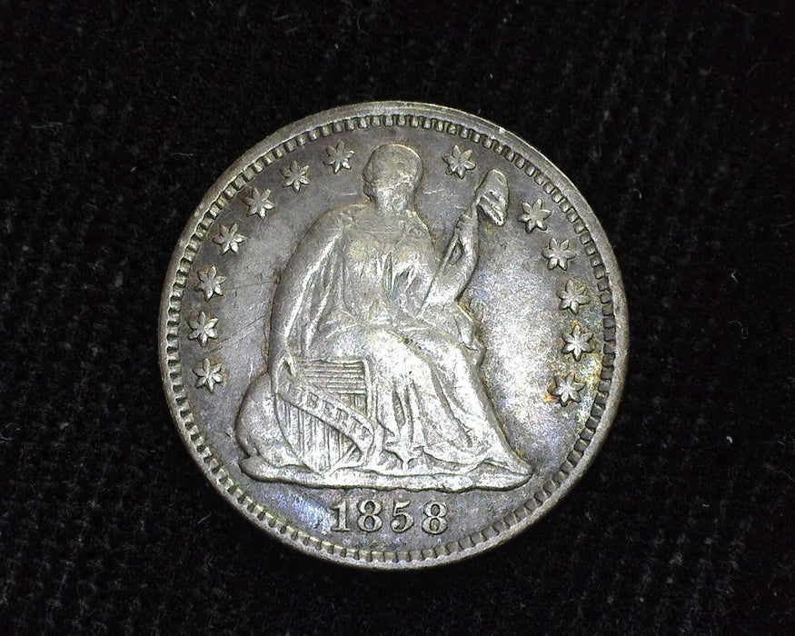 1858 Liberty Seated Half Dime F/VF - US Coin
