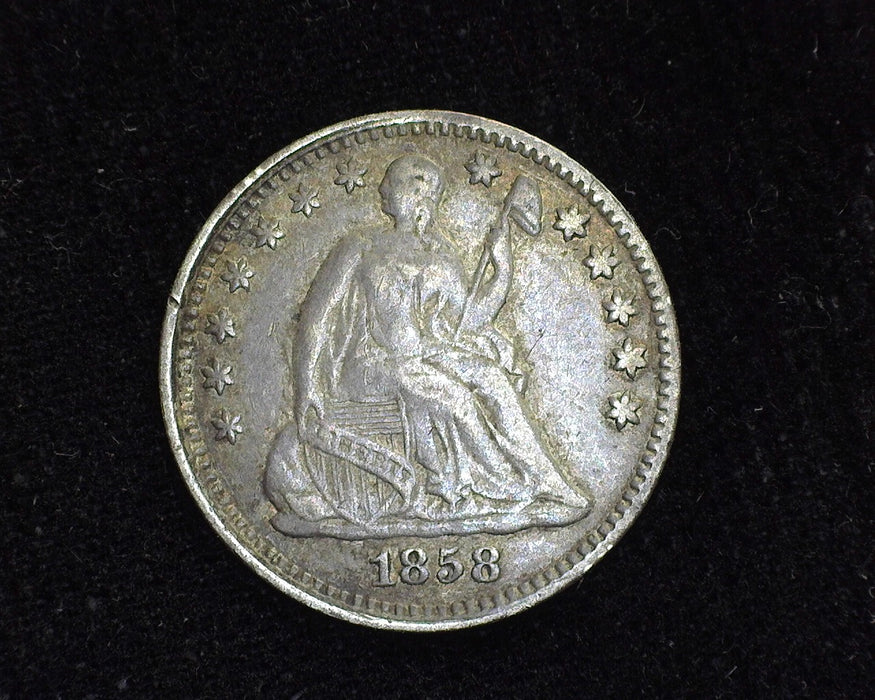 1858 Liberty Seated Half Dime VF - US Coin