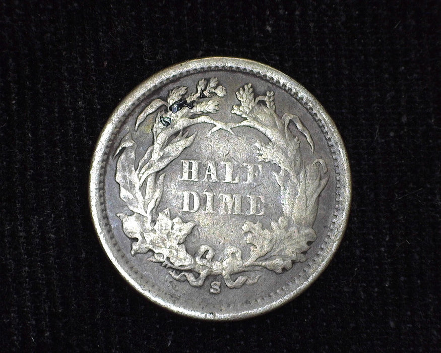1868 S Liberty Seated Half Dime VF/XF - US Coin