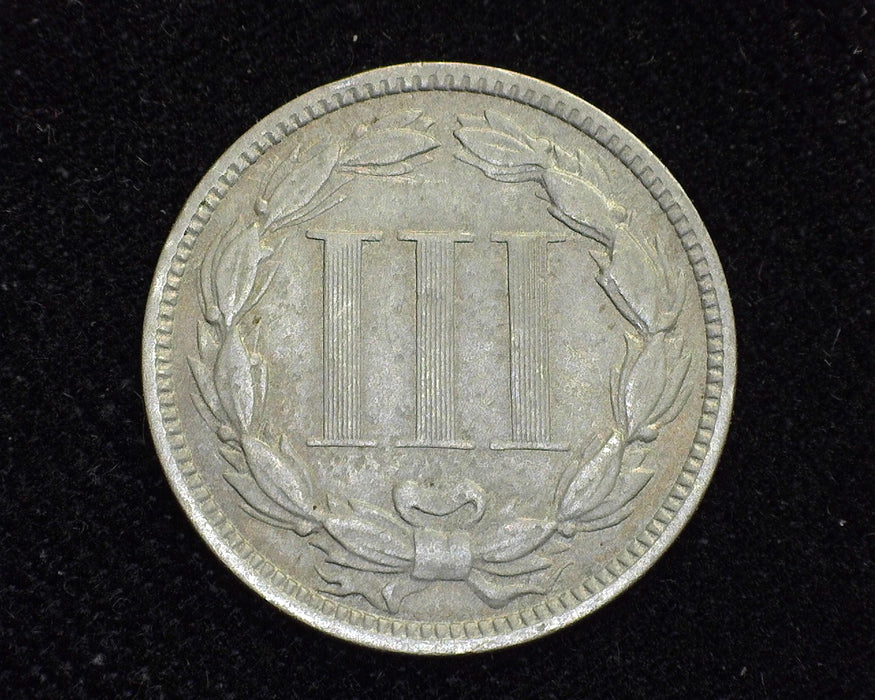 1871 Three Cent Nickel VF - US Coin