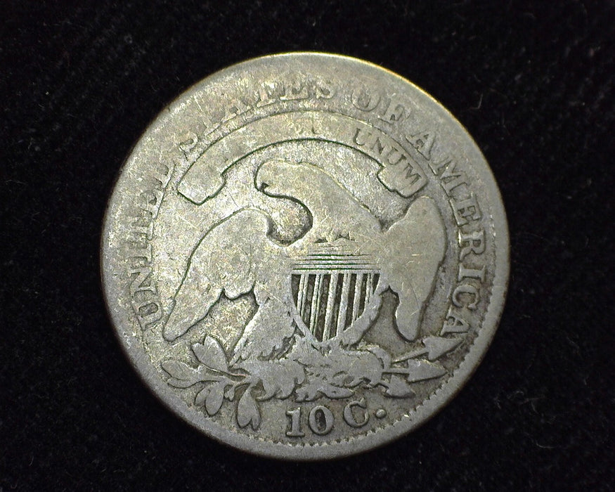 1833 High 3 Capped Bust Dime F - US Coin