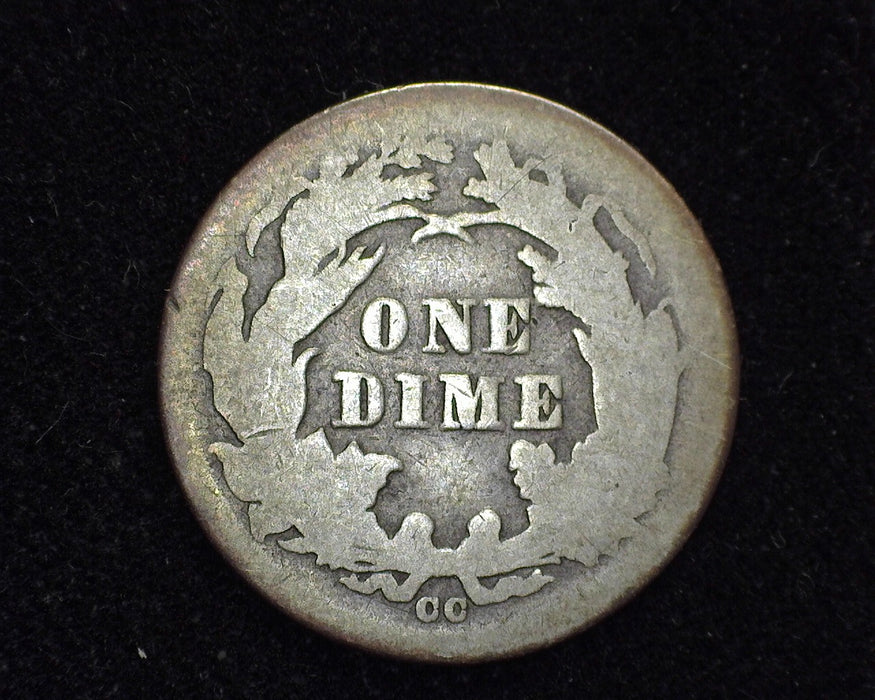 1876 CC Liberty Seated Dime G - US Coin
