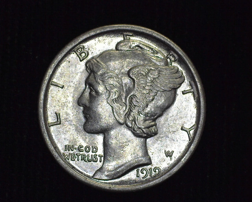 1919 Mercury Dime UNC - US Coin
