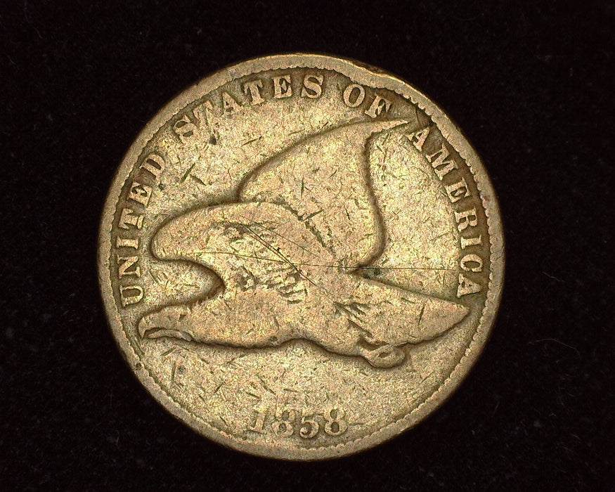 1858 Small letters Flying Eagle Penny/Cent G - US Coin