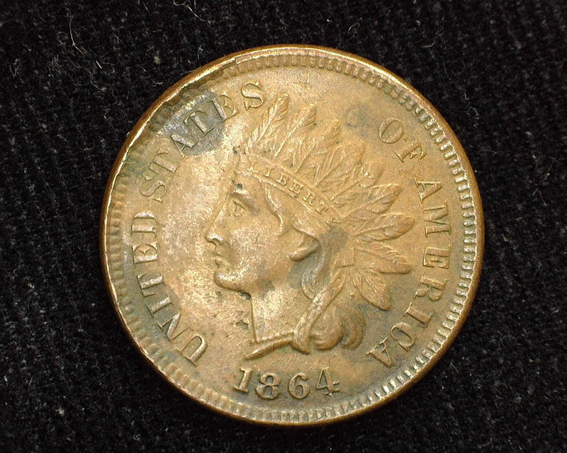 1864 L Indian Head Penny/Cent AU Reverse porous surface - US Coin