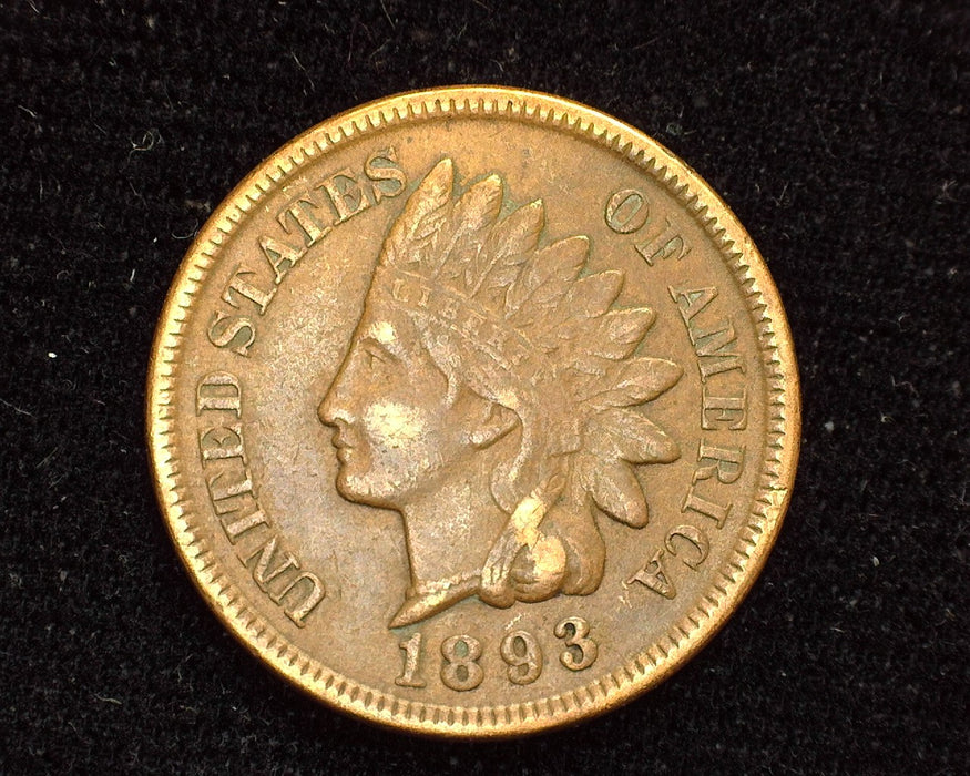 1893 Indian Head Penny/Cent VF/XF - US Coin