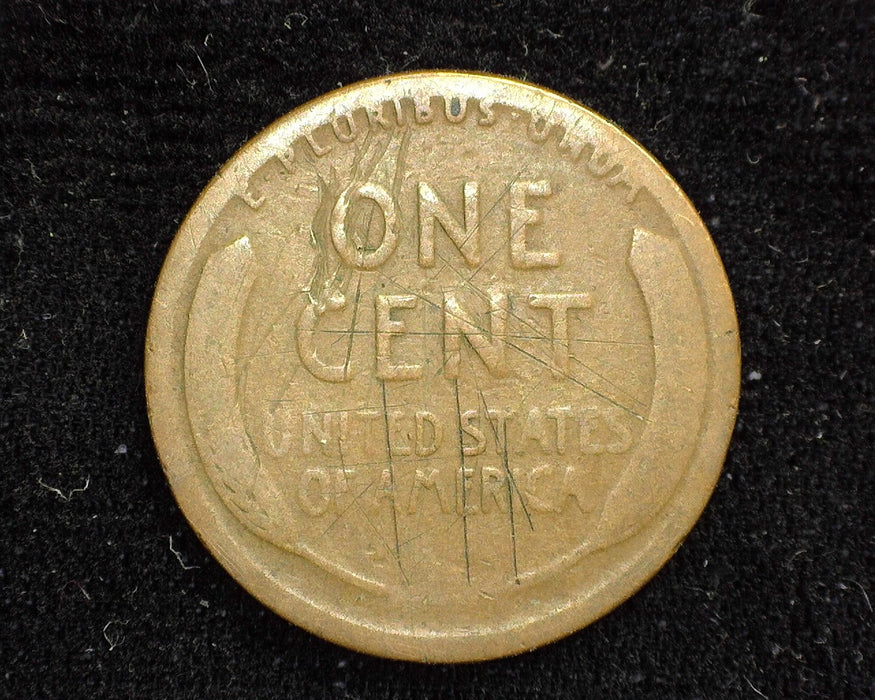 1912 S Lincoln Wheat Cent G Scratches - US Coin