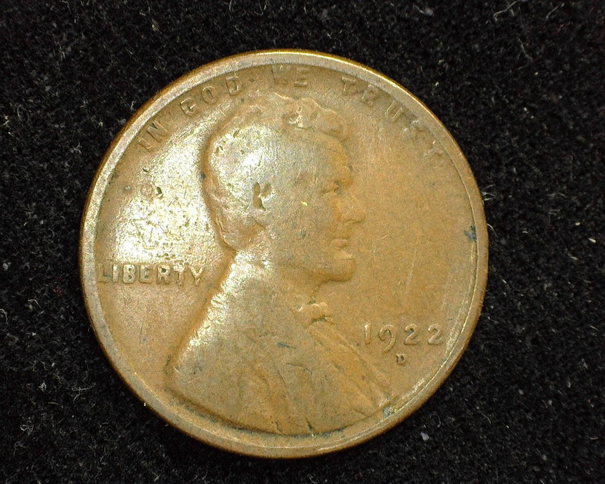 1922 D Lincoln Wheat Cent G - US Coin