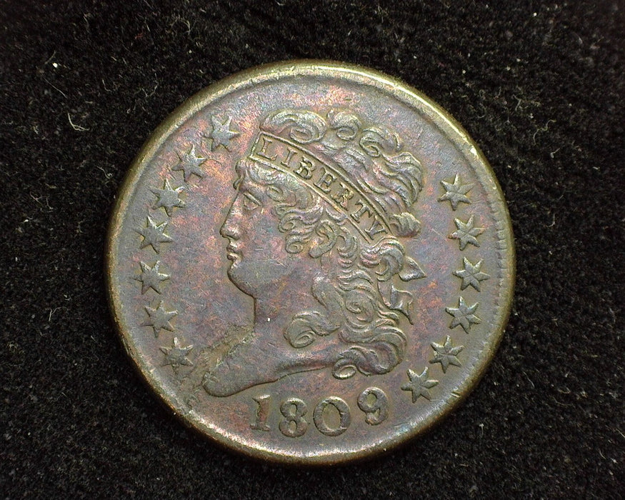 1809 Classic Head Half Cent XF Lightly cleaned - US Coin