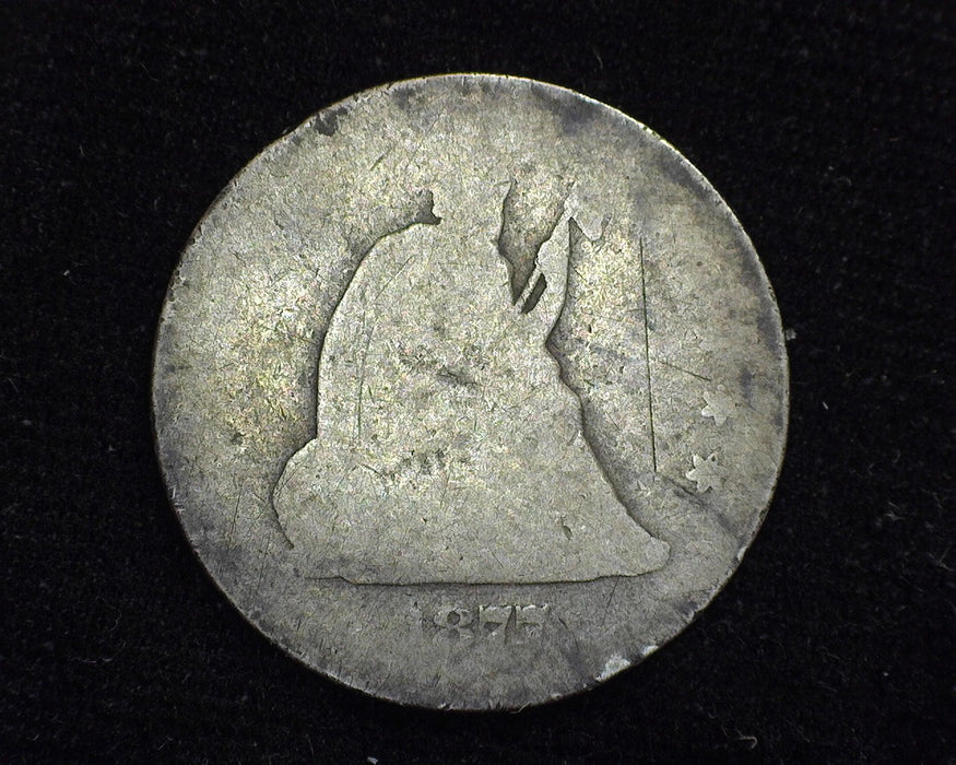 1877 CC Liberty Seated Quarter AG - US Coin
