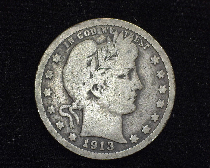1913 Barber Quarter VG - US Coin