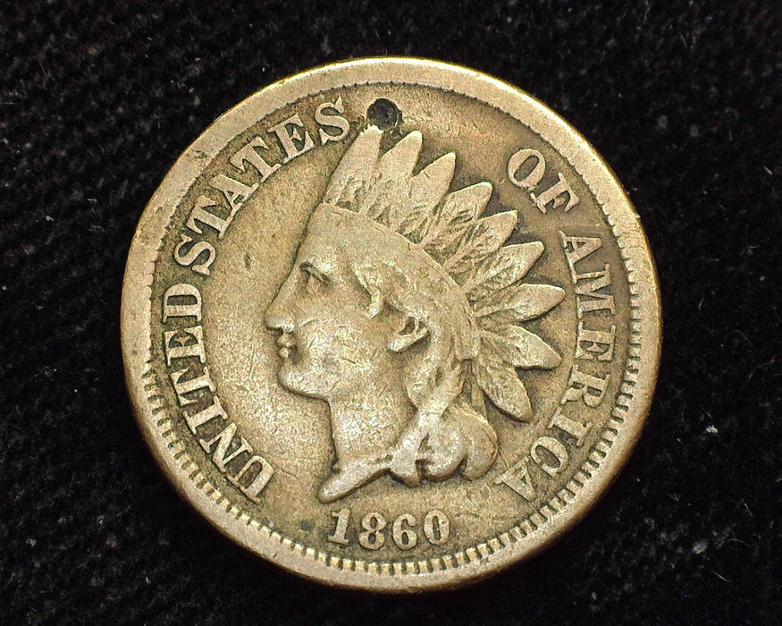 1860 Indian Head Penny/Cent Dig VG - US Coin