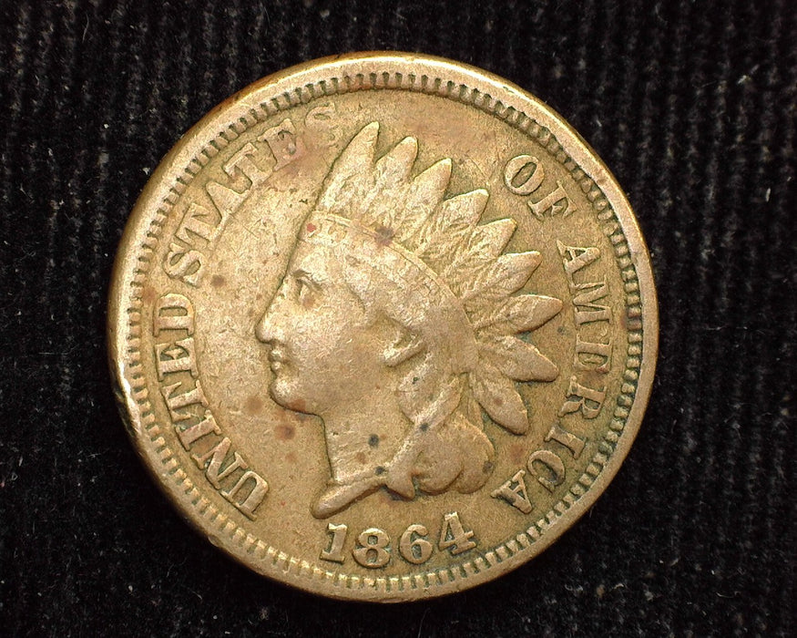 1864 Indian Head Penny/Cent Copper Nickel F - US Coin