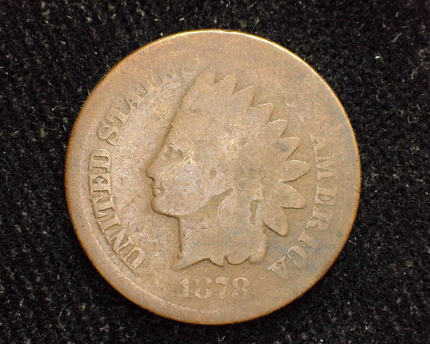 1878 Indian Head Penny/Cent AG/G - US Coin