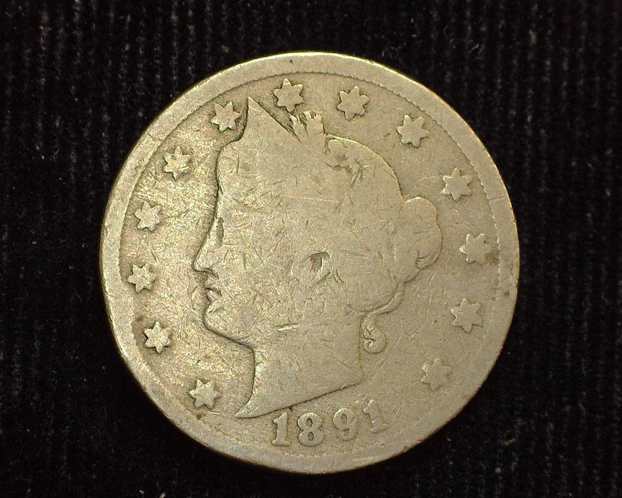 1891 Liberty Head Nickel G - US Coin