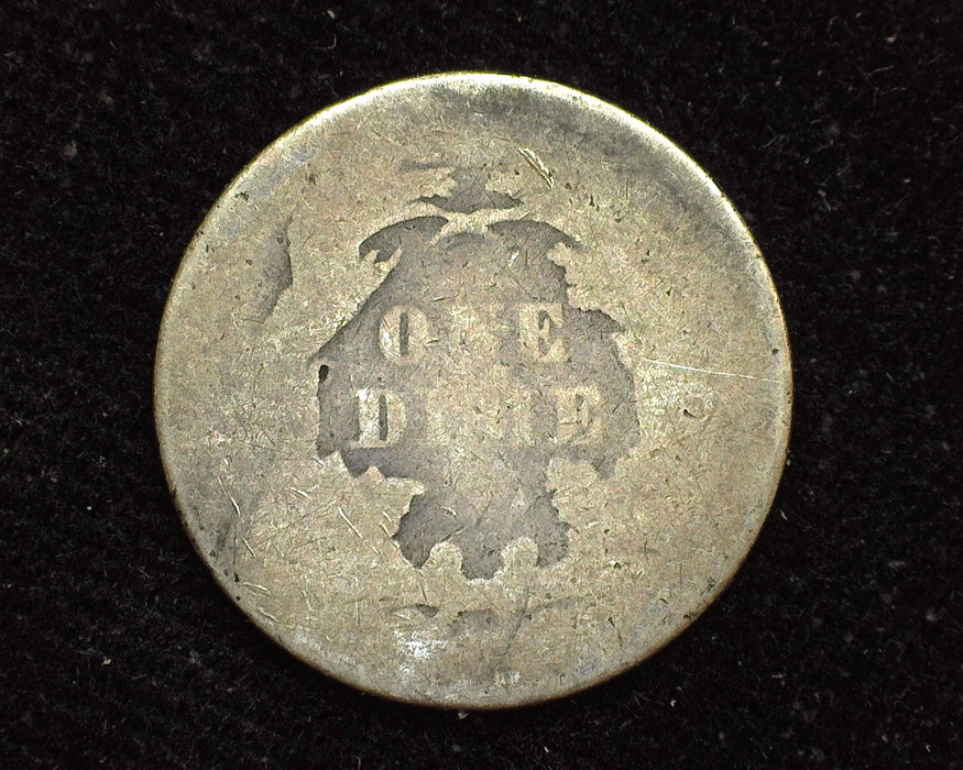 1871 Liberty Seated Dime AG - US Coin