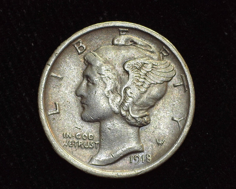 1918 S Mercury Dime XF - US Coin