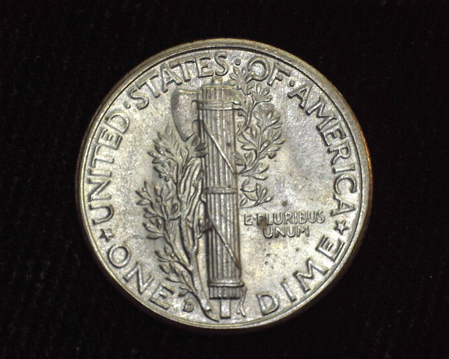 1944 D Mercury Dime F.S.B. BU MS65 - US Coin