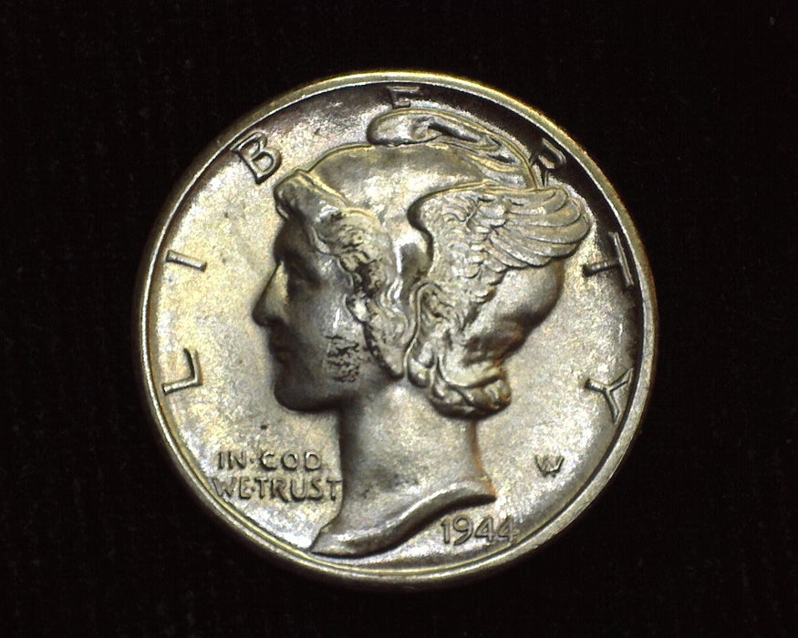 1944 D Mercury Dime Choice. F.S.B. BU - US Coin