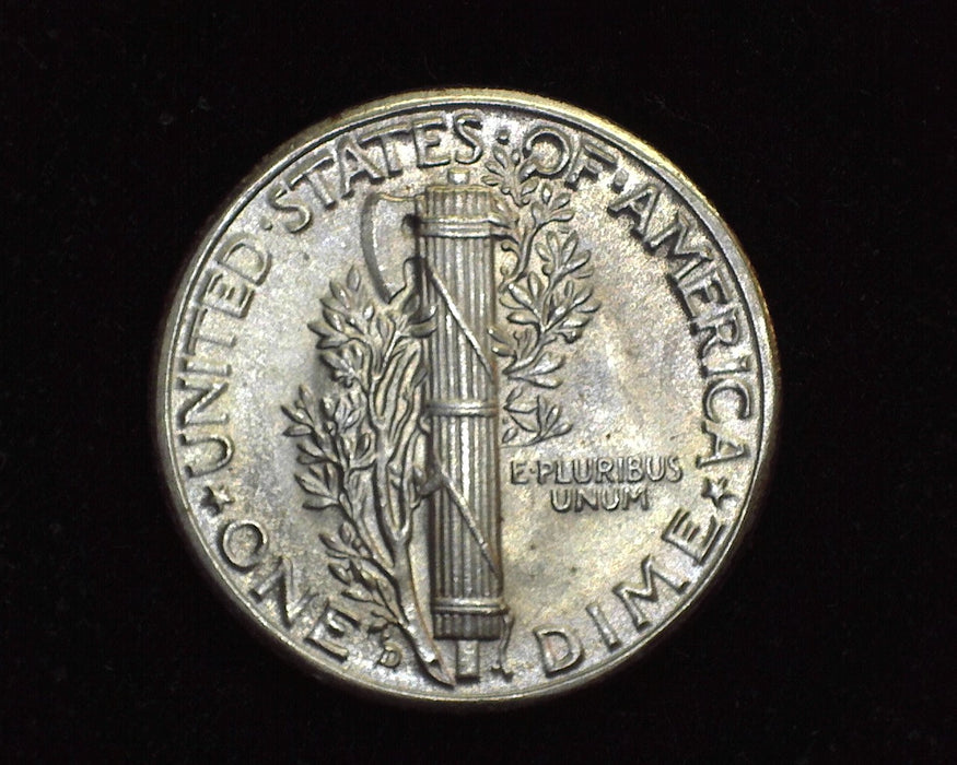 1944 D Mercury Dime BU MS65 FSB - US Coin