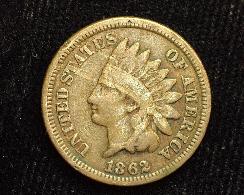 1862 Indian Head Penny/Cent VG - US Coin
