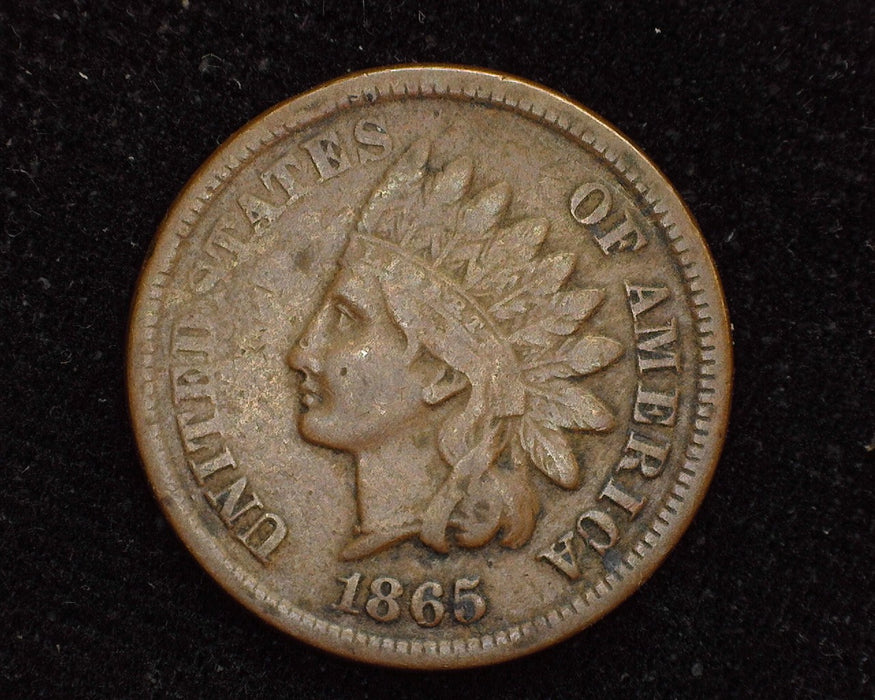 1865 Indian Head Penny/Cent F/VF - US Coin