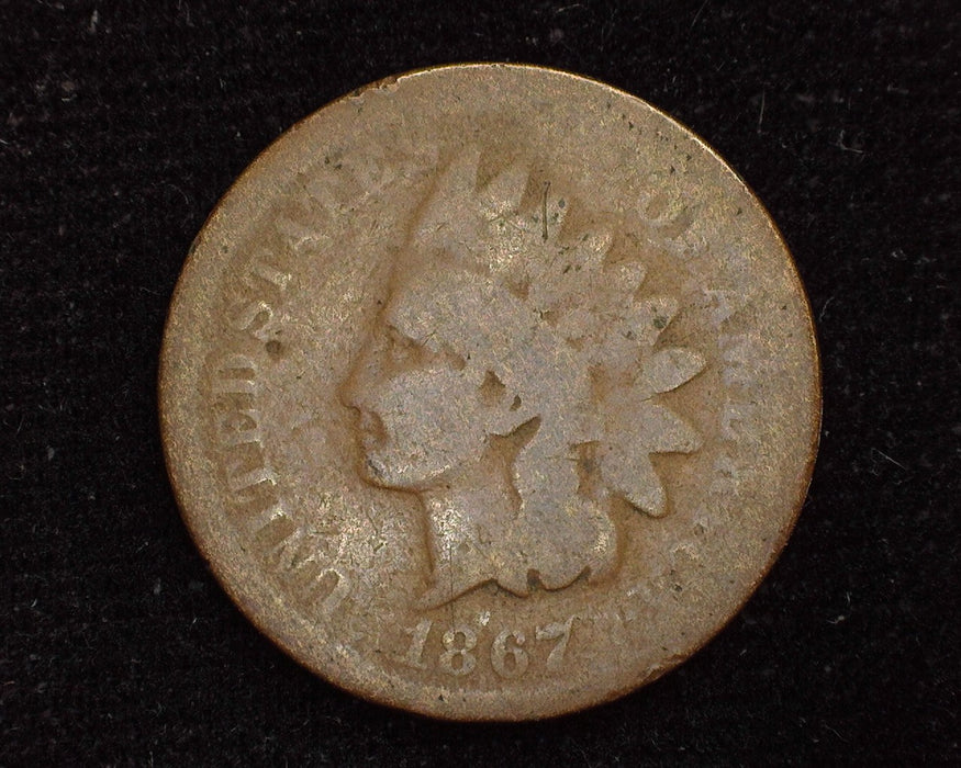 1867 Indian Head Penny/Cent AG/G - US Coin