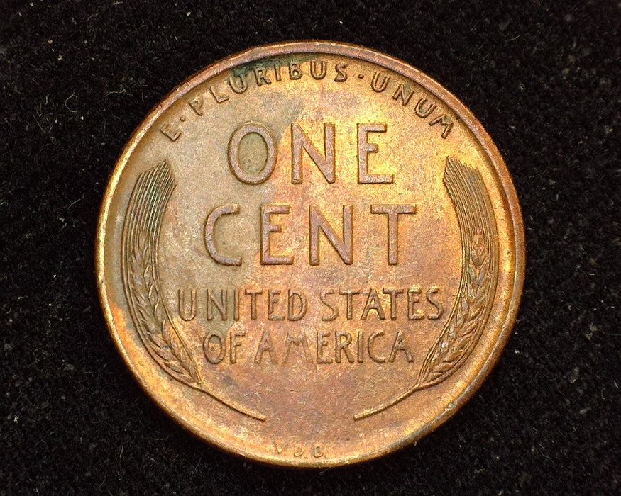 1909 VDB Lincoln Wheat Cent AU - US Coin