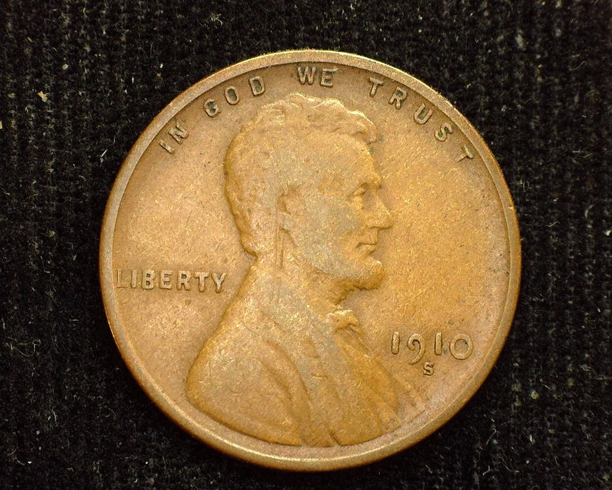 1910 S Lincoln Wheat Cent VG/F - US Coin