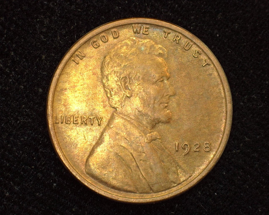 1928 Lincoln Wheat Cent Choice+ Red BU - US Coin