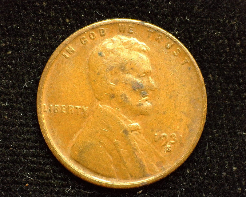 1931 S Lincoln Wheat Cent VF - US Coin