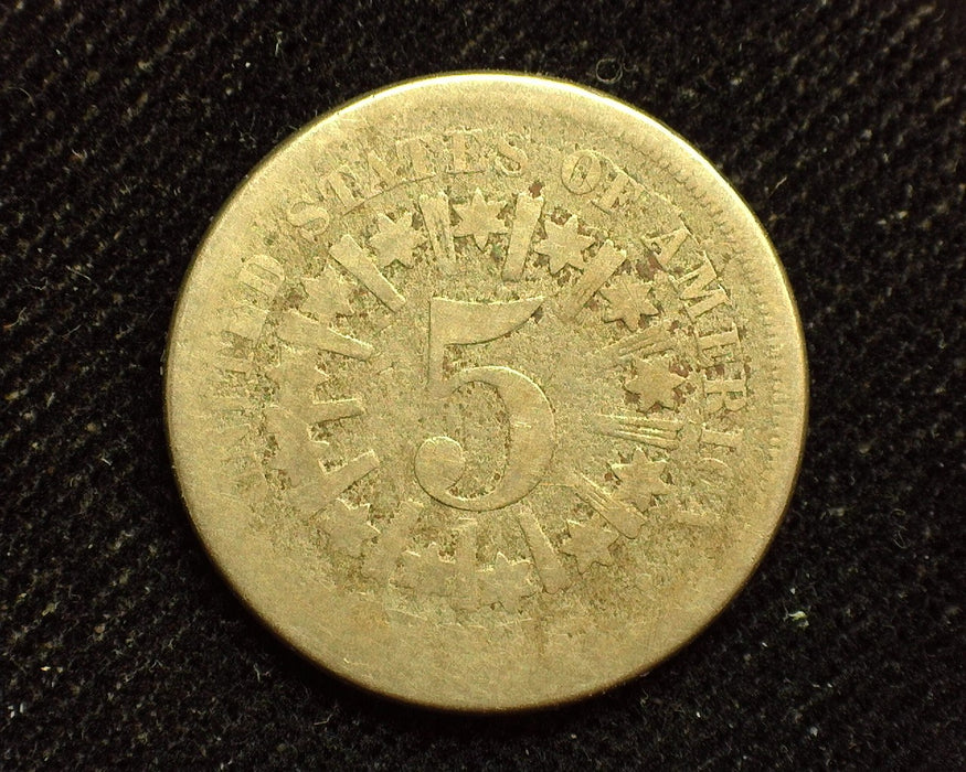 1866 Rays Shield Nickel G - US Coin