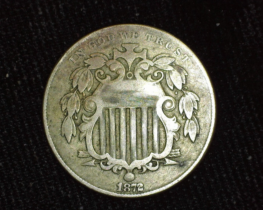 1872 Shield Nickel VG - US Coin