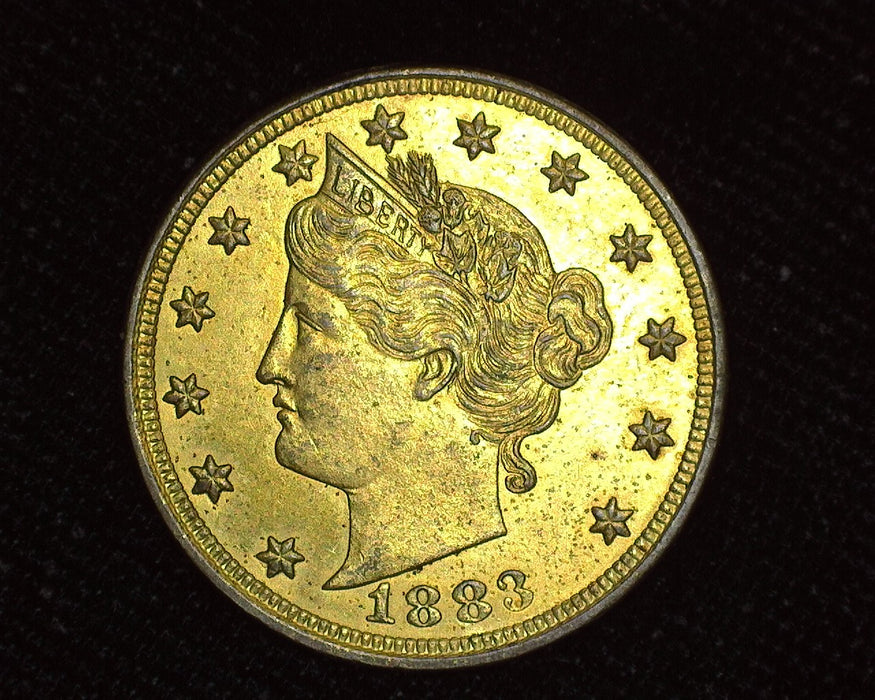 1883 Liberty Head Racketeer Nickel No Cents - US Coin