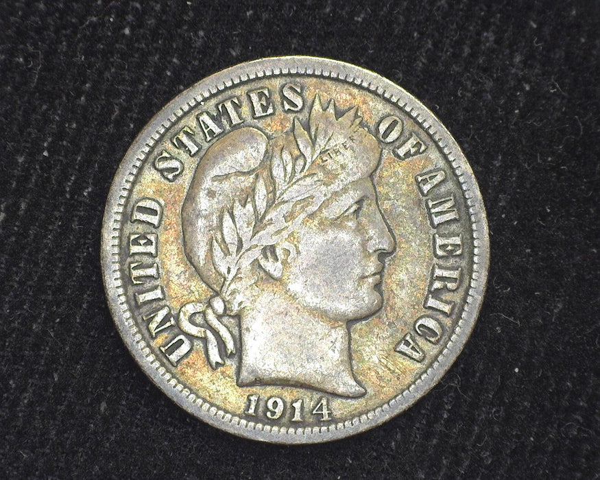 1914 Barber Dime VF - US Coin