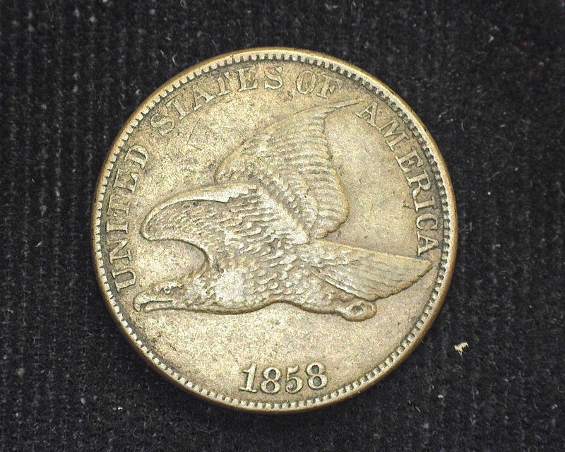 1858 Large letter Flying Eagle Penny/Cent VF/XF - US Coin