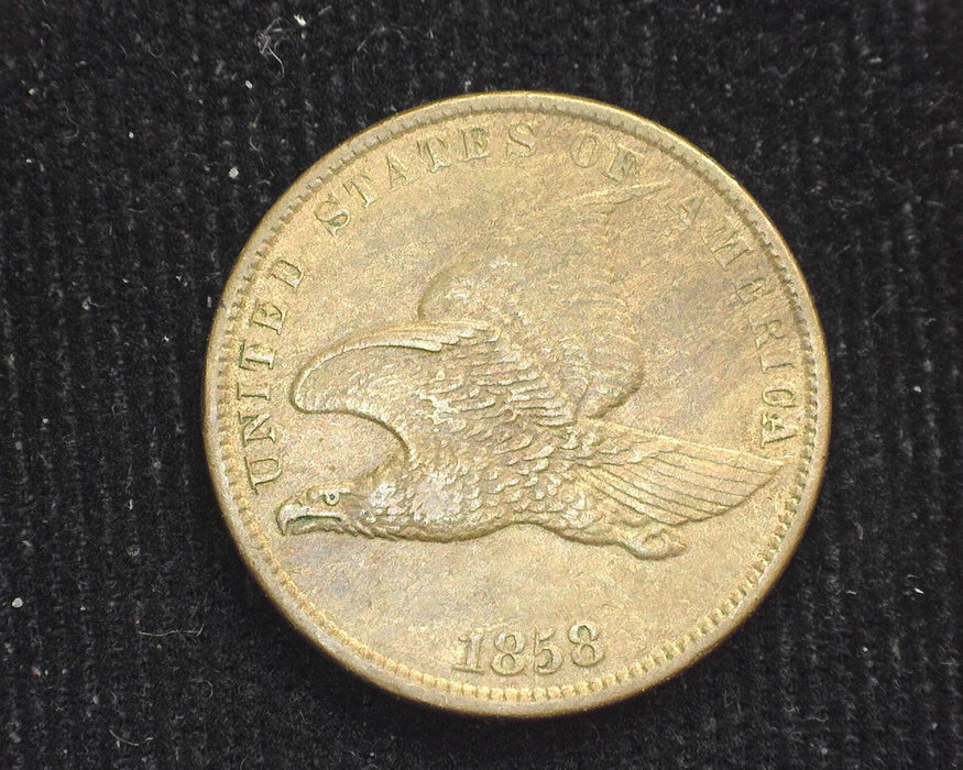 1858 Small letter Flying Eagle Penny/Cent XF - US Coin