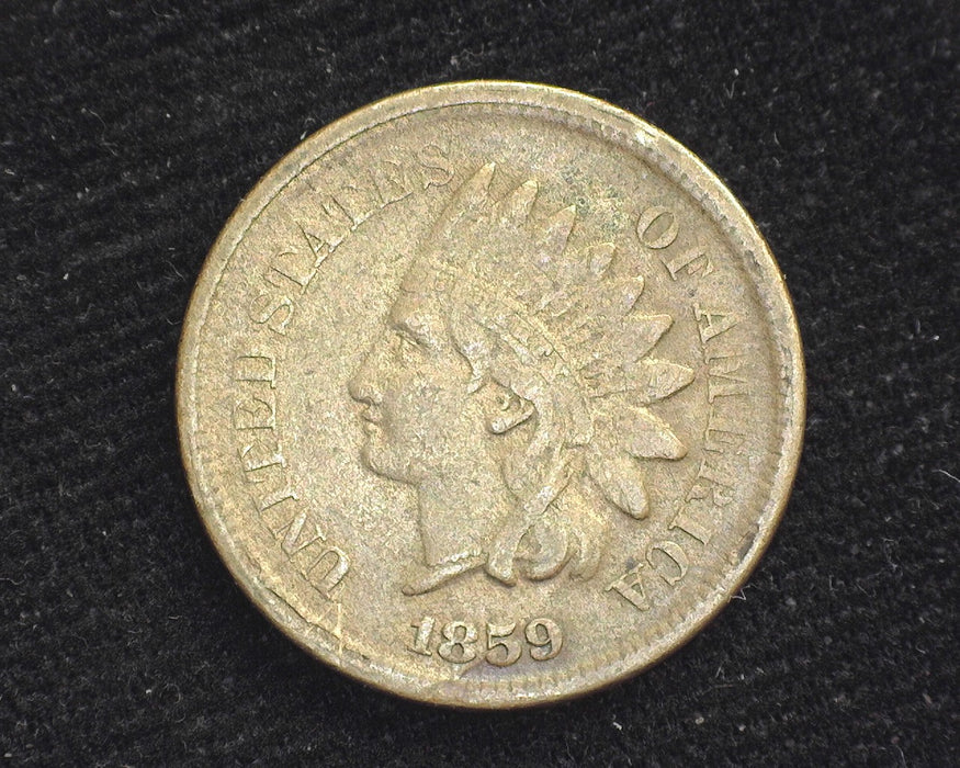1859 Indian Head Penny/Cent F/VF - US Coin