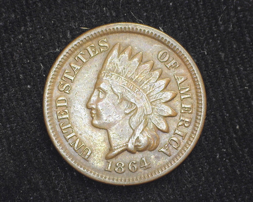 1864 Bronze Indian Head Penny/Cent VF - US Coin