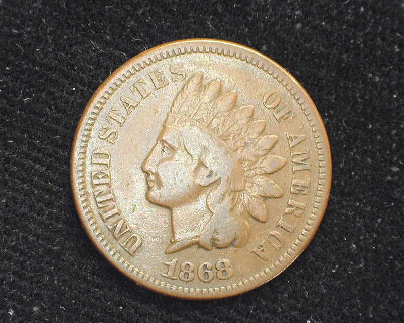 1868 Indian Head Penny/Cent VG- US Coin